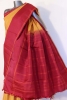 Thread Weave Handloom Temple Kanjeevaram Silk Saree